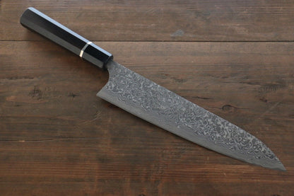 Saji R2/SG2 Black Damascus Gyuto Japanese Chef Knife 240mm with Ebony  handle - Japanny - Best Japanese Knife