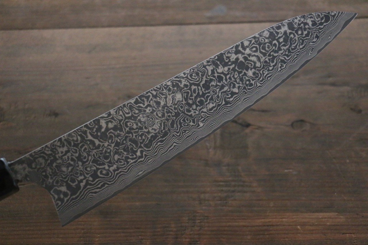 Saji R2/SG2 Black Damascus Gyuto Japanese Chef Knife 240mm with Ebony  handle - Japanny - Best Japanese Knife