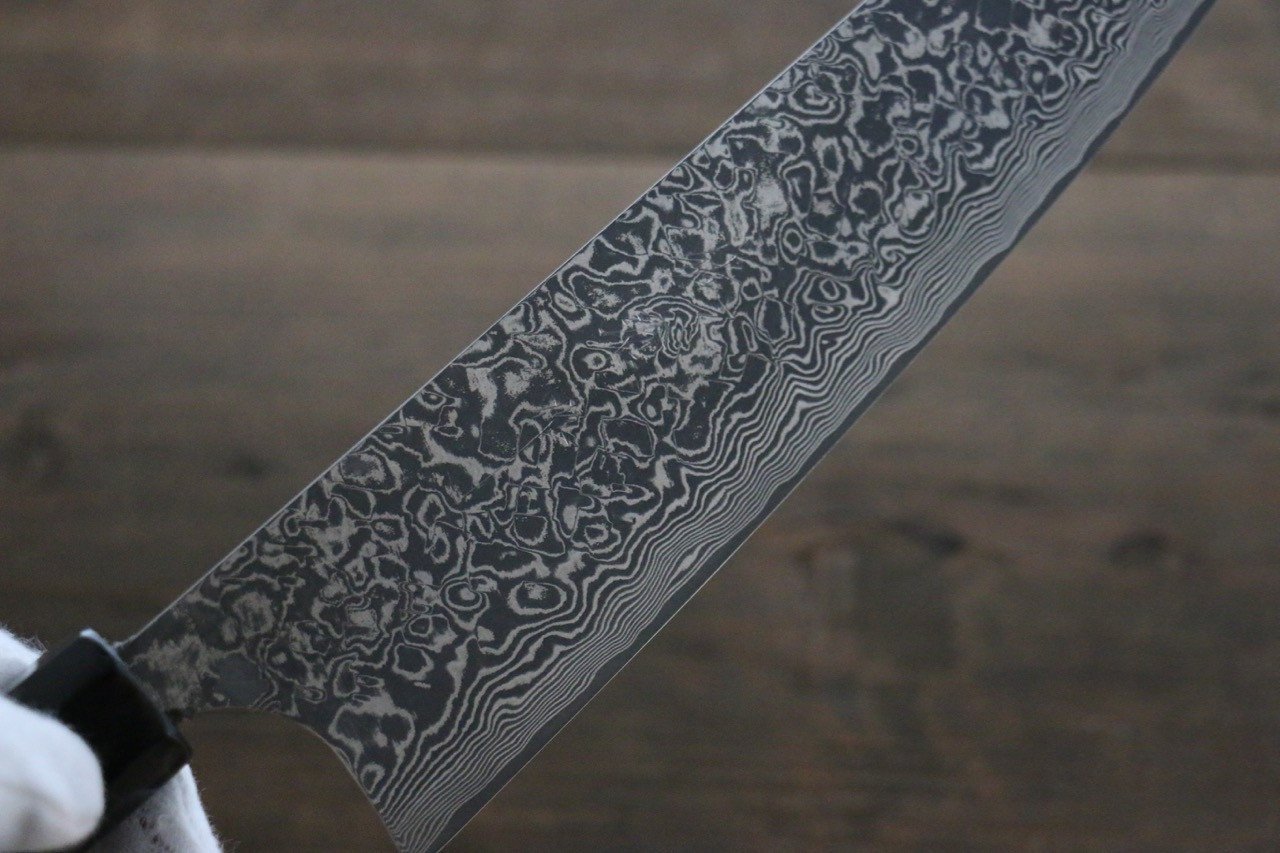 Takeshi Saji R2/SG2 Black Damascus Gyuto Japanese Chef Knife 210mm with Ebony  handle - Japanny - Best Japanese Knife