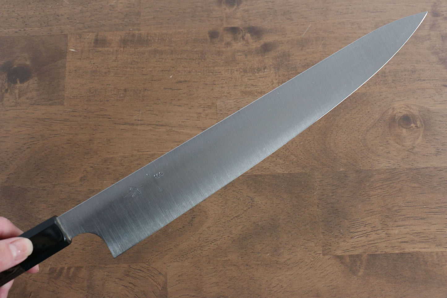 Kei Kobayashi Marke R2/SG2 Spezialisiertes geripptes Messer Sujihiki Japanisches Messer 270 mm Wenge-Holzgriff