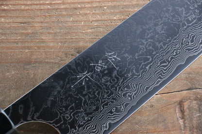 Takeshi Saji R2/SG2 Mirrored Finish Damascus Gyuto Japanese Knife 240mm with Ebony with Ring Handle - Japanny - Best Japanese Knife