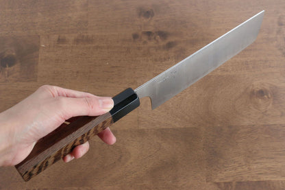 Kei Kobayashi Marke R2/SG2 Spezialisiertes Gemüsemesser Nakiri Japanisches Messer 165 mm Wenge-Holzgriff