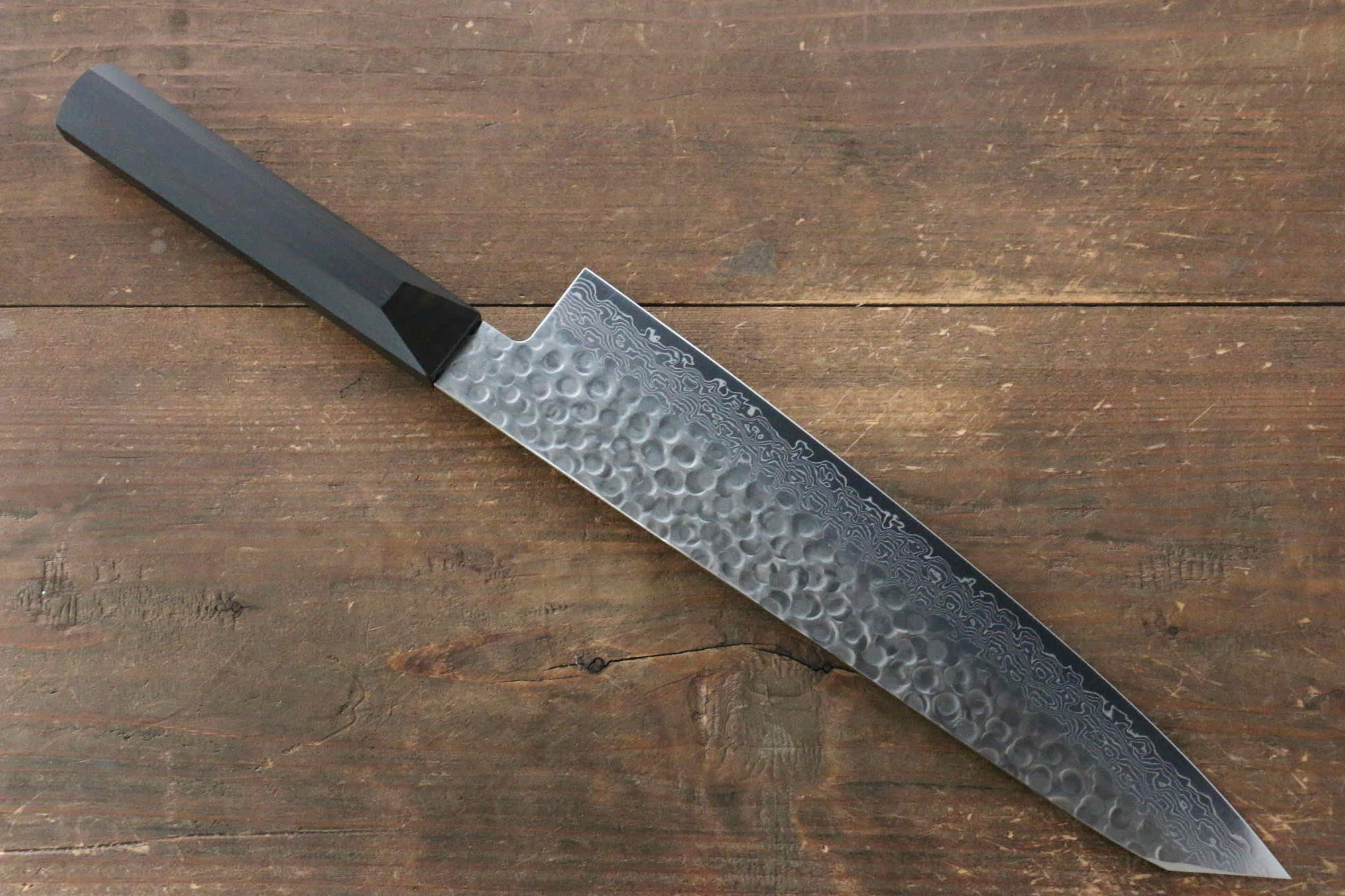 Jikko VG10 17 Layer Gyuto Japanese Knife 230mm Ebony Wood Handle - Japanny - Best Japanese Knife