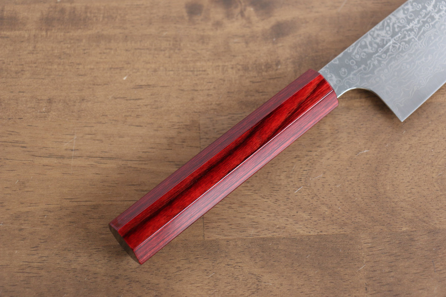 Thương hiệu Kei Kobayashi R2/SG2 Thép Damascus Dao đa năng Bunka dao Nhật 170mm chuôi dao sơn mài đỏ