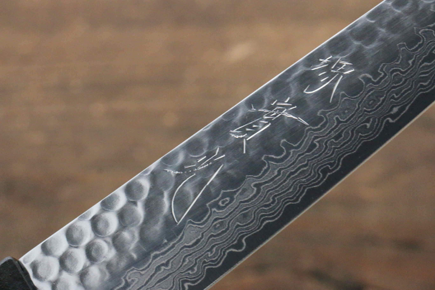 Jikko VG10 17 Layer Kiritsuke Petty-Utility Japanese Knife 140mm Ebony Wood Handle - Japanny - Best Japanese Knife