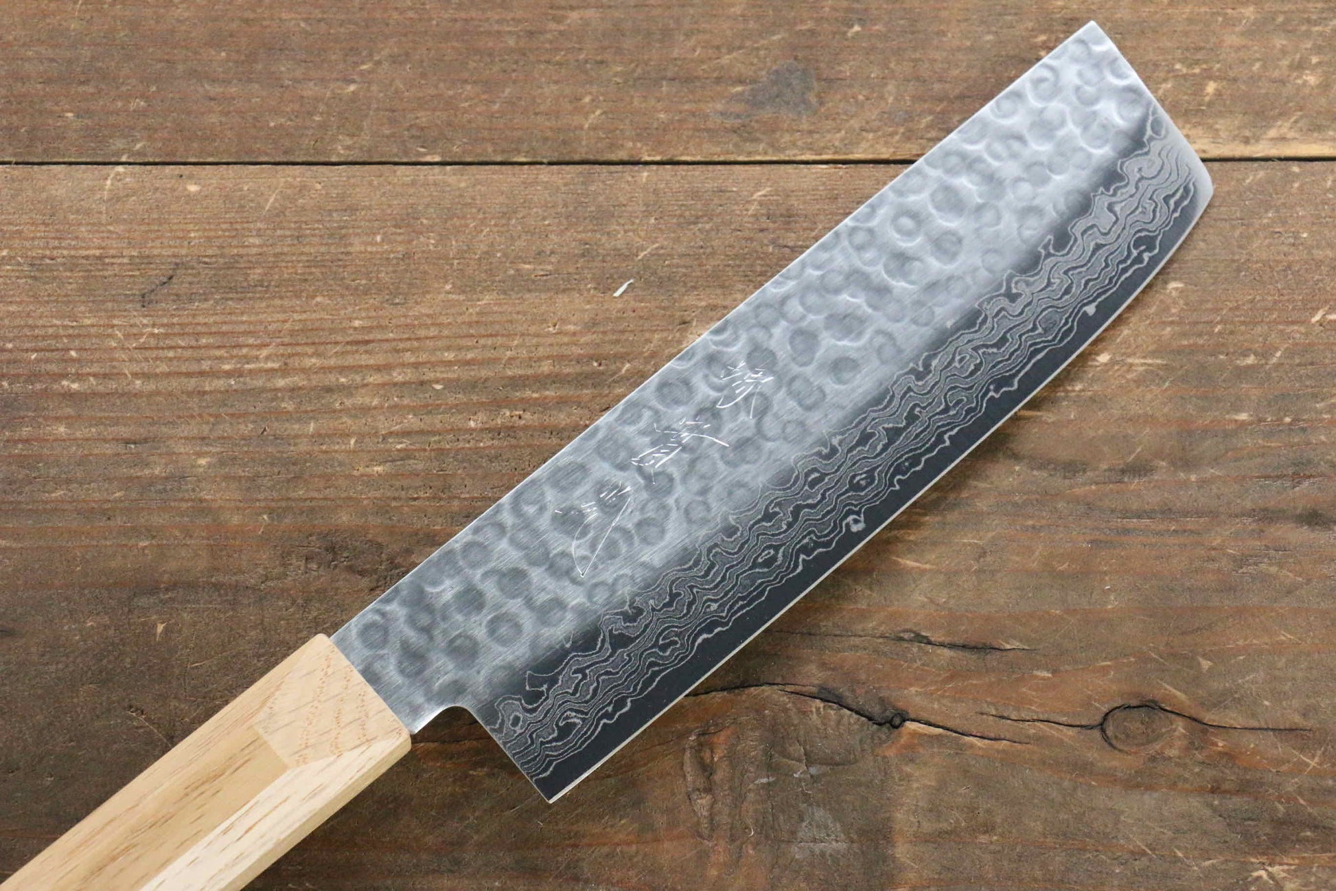 Jikko VG10 17 Layer Usuba Japanese Knife 160mm Oak Handle - Japanny - Best Japanese Knife
