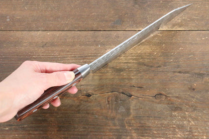Jikko VG10 17 Layer Kiritsuke Santoku Japanese Knife 170mm Mahogany Handle - Japanny - Best Japanese Knife