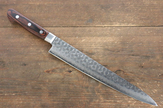 Jikko VG10 17 Layer Sujihiki Japanese Knife 240mm Mahogany Handle - Japanny - Best Japanese Knife