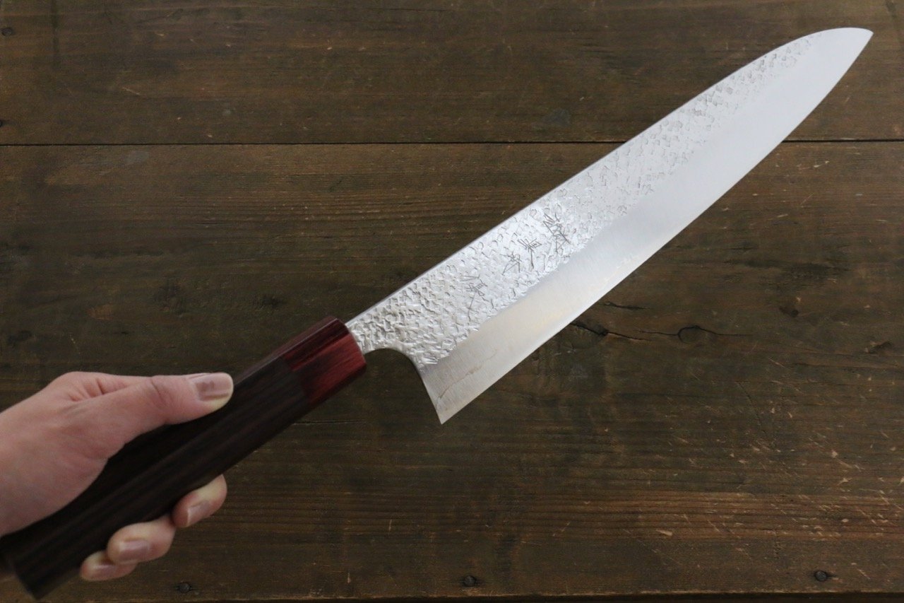 Yu Kurosaki Shizuku R2/SG Hammered Gyuto Japanese Chef Knife 300mm - Japanny - Best Japanese Knife