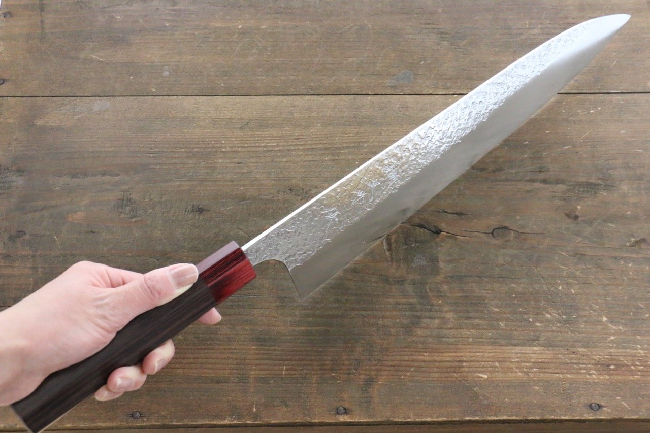 Yu Kurosaki Shizuku R2/SG Hammered Gyuto Japanese Chef Knife 300mm - Japanny - Best Japanese Knife