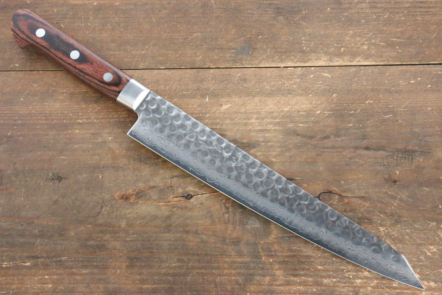 Jikko VG10 17 Layer Kiritsuke Sujihiki Japanese Knife 230mm Mahogany Handle - Japanny - Best Japanese Knife