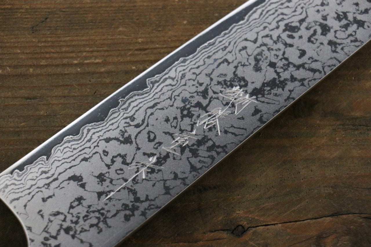 Anryu VG10 Damascus Mirrored Finish Gyuto Japanese Chef Knife 210mm with saya - Japanny - Best Japanese Knife