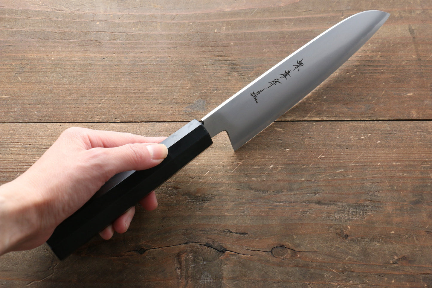 Sakai Takayuki Silver Steel No.3 Japanese Chef's Santoku Knife 180mm - Japanny - Best Japanese Knife