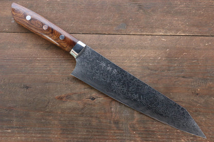 Takeshi Saji R2/SG2 Diamond Finish Damascus Kiritsuke Japanese Knife 210mm with Ironwood Handle - Japanny - Best Japanese Knife