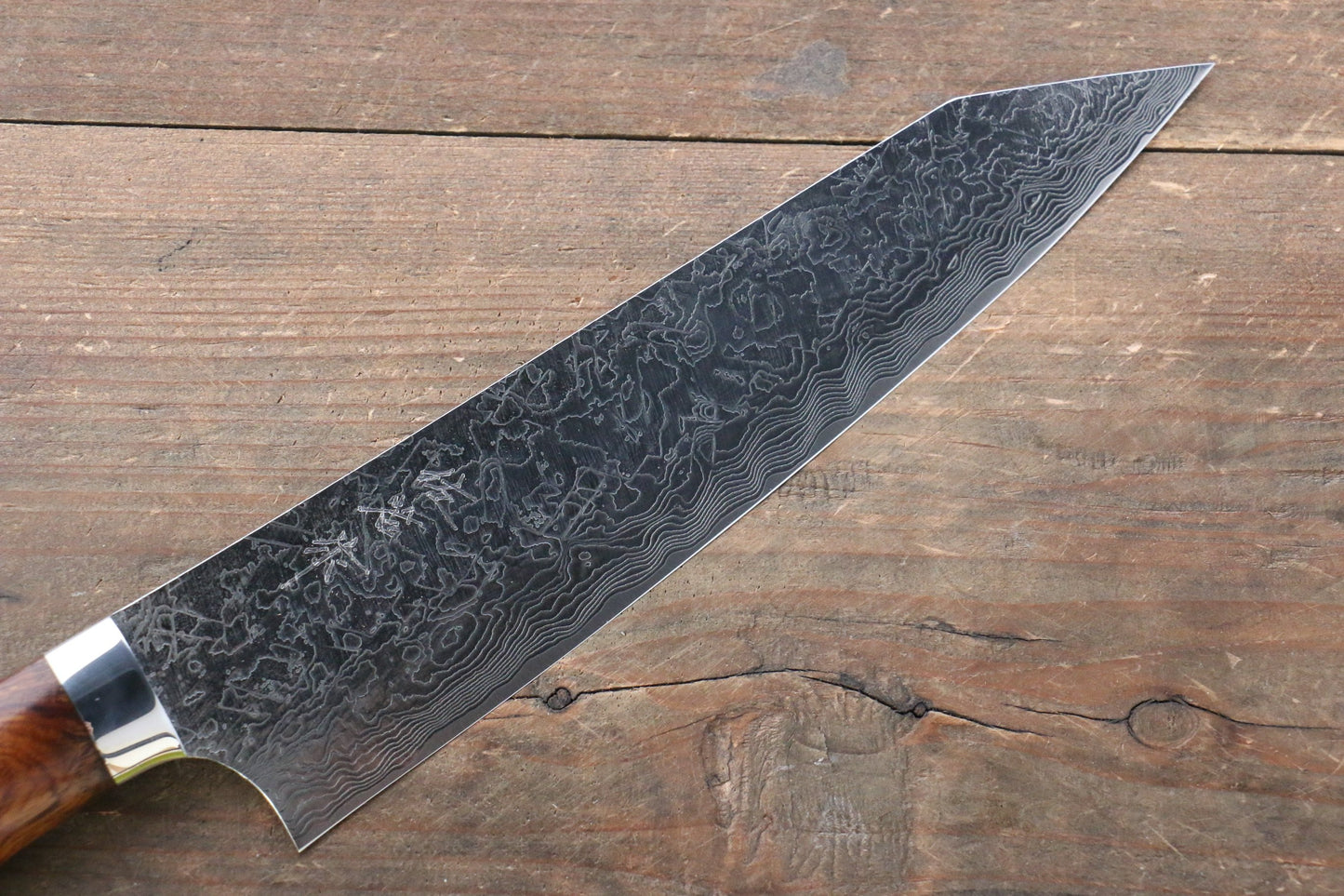 Takeshi Saji R2/SG2 Diamond Finish Damascus Kiritsuke Japanese Knife 210mm with Ironwood Handle - Japanny - Best Japanese Knife