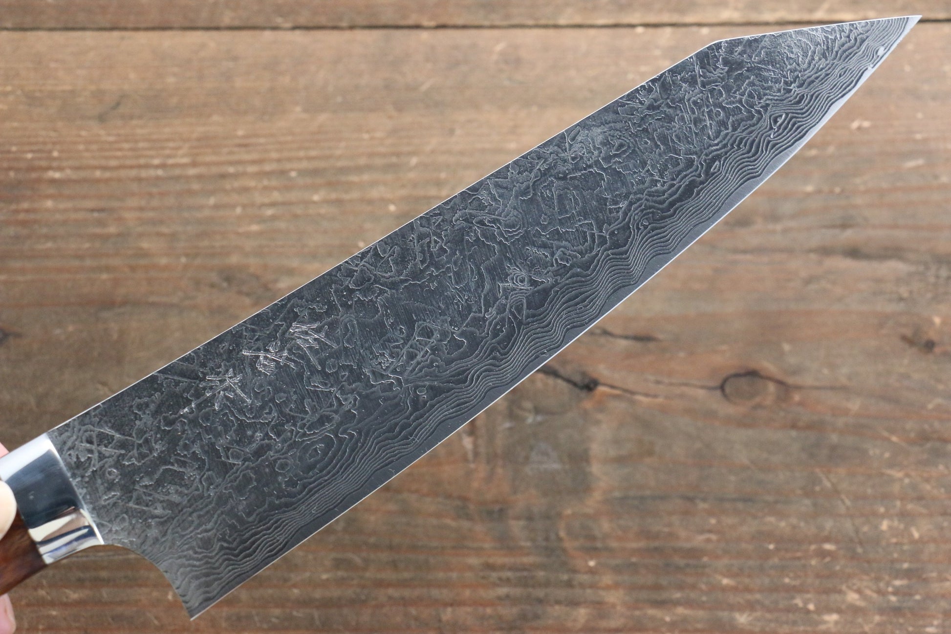 Takeshi Saji R2/SG2 Diamond Finish Damascus Kiritsuke Japanese Knife 210mm with Ironwood Handle - Japanny - Best Japanese Knife