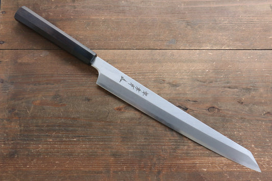 Dao Nhật cao cấp rèn thủ công - Thương hiệu Sakai Takayuki Chef Series Hien, dao thái cá Sashimi Yanagiba thép Bạc No.3 lưỡi dao hình kiếm 300mm