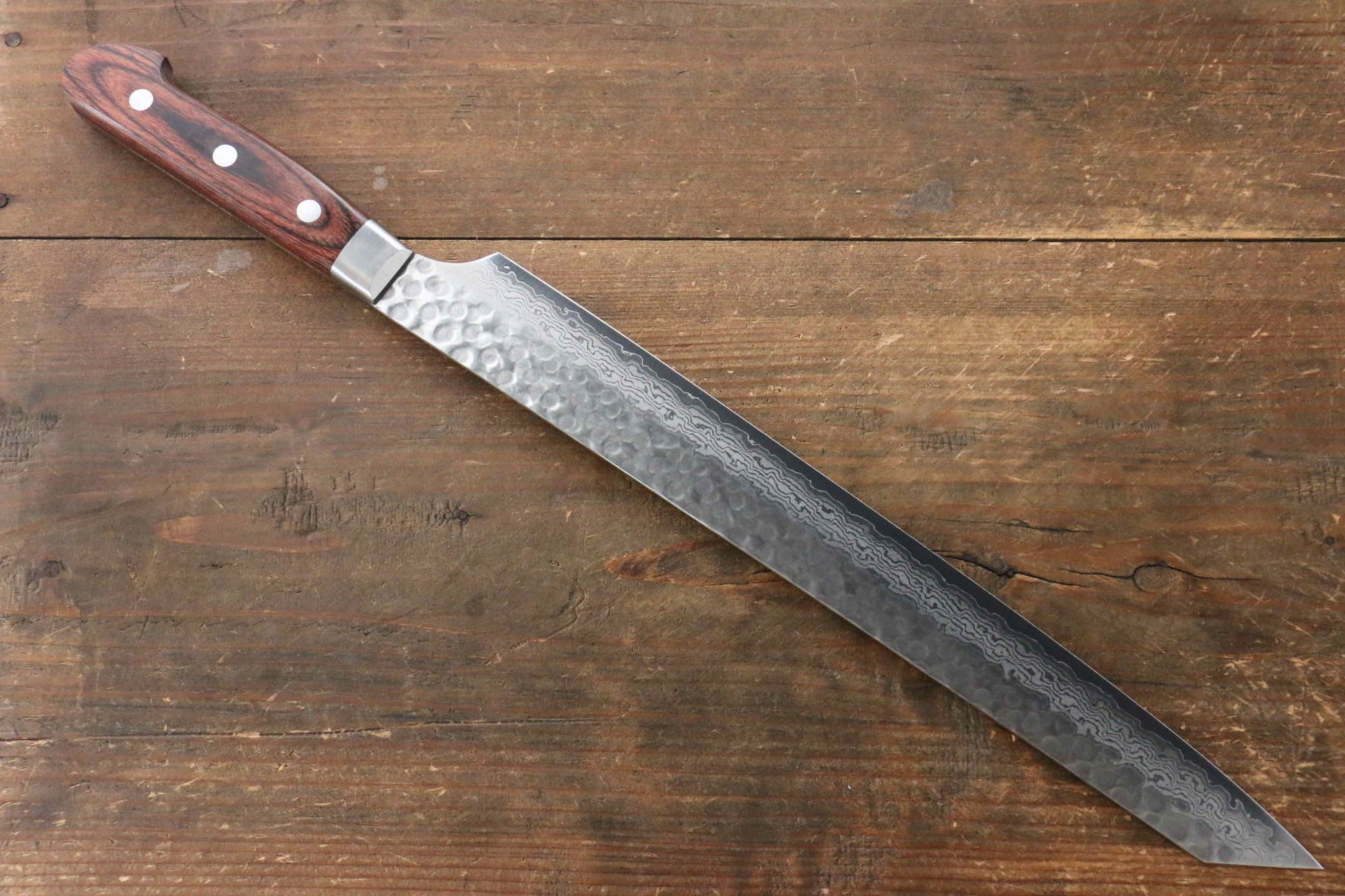 Jikko VG10 17 Layer Kiritsuke Yanagiba Japanese Knife 300mm Mahogany Handle - Japanny - Best Japanese Knife