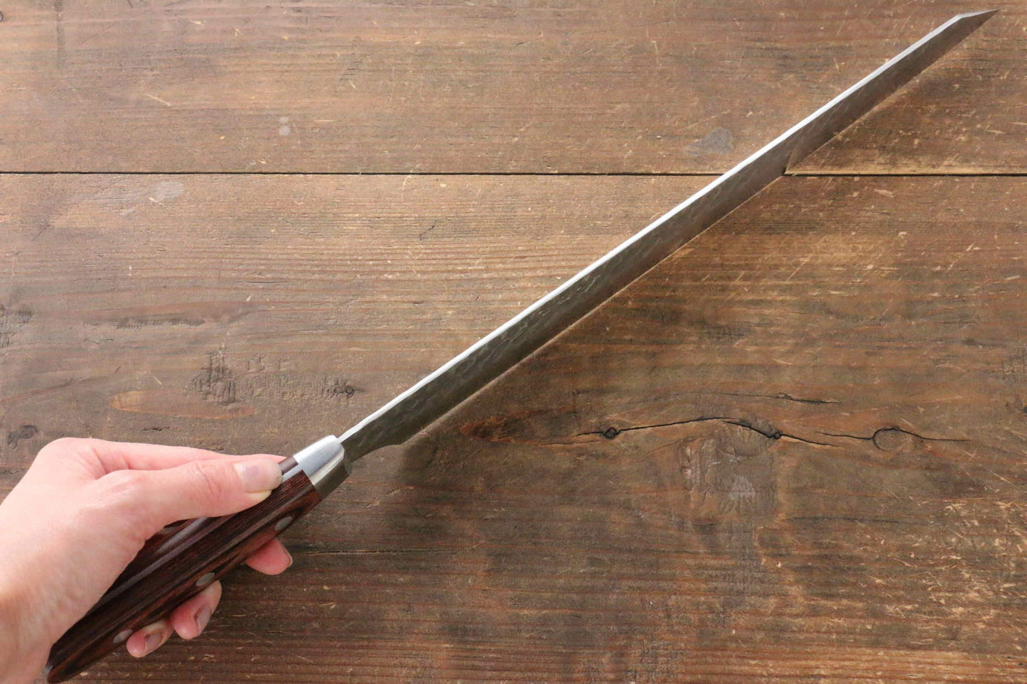 Jikko VG10 17 Layer Kiritsuke Yanagiba Japanese Knife 300mm Mahogany Handle - Japanny - Best Japanese Knife