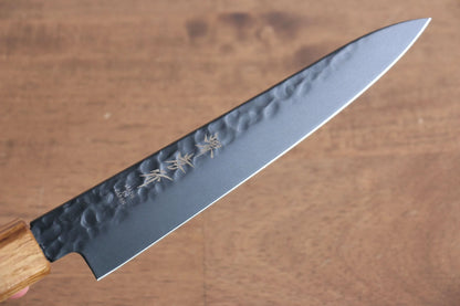 Hochwertiges japanisches Messer – SAKAI TAKAYUKI Kleines Mehrzweck-Kleinmesser aus handgeschmiedetem Damakusstahl VG10 mit Teflonbeschichtung, 150 mm – Kurokage Dark Collection