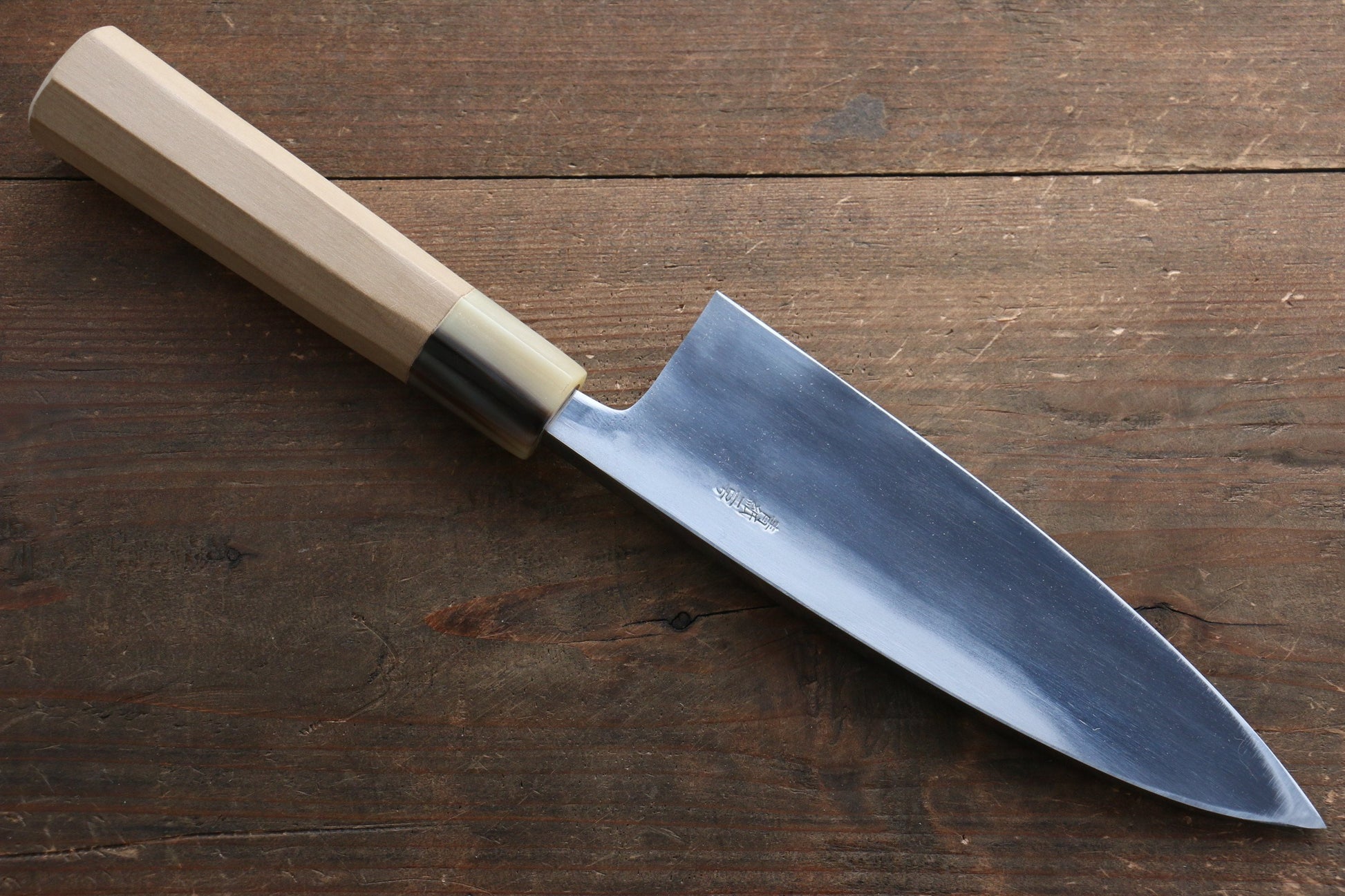 Yu Kurosaki Blue Steel No.2 Mirrored Finish Deba Japanese Knife 165mm with Magnolia Handle - Japanny - Best Japanese Knife