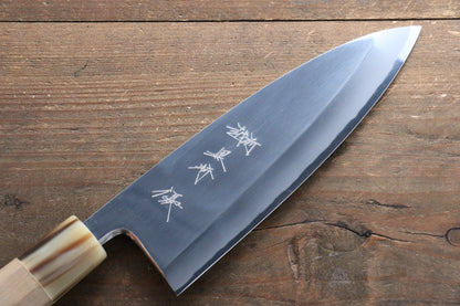 Yu Kurosaki Blue Steel No.2 Mirrored Finish Deba Japanese Knife 165mm with Magnolia Handle - Japanny - Best Japanese Knife