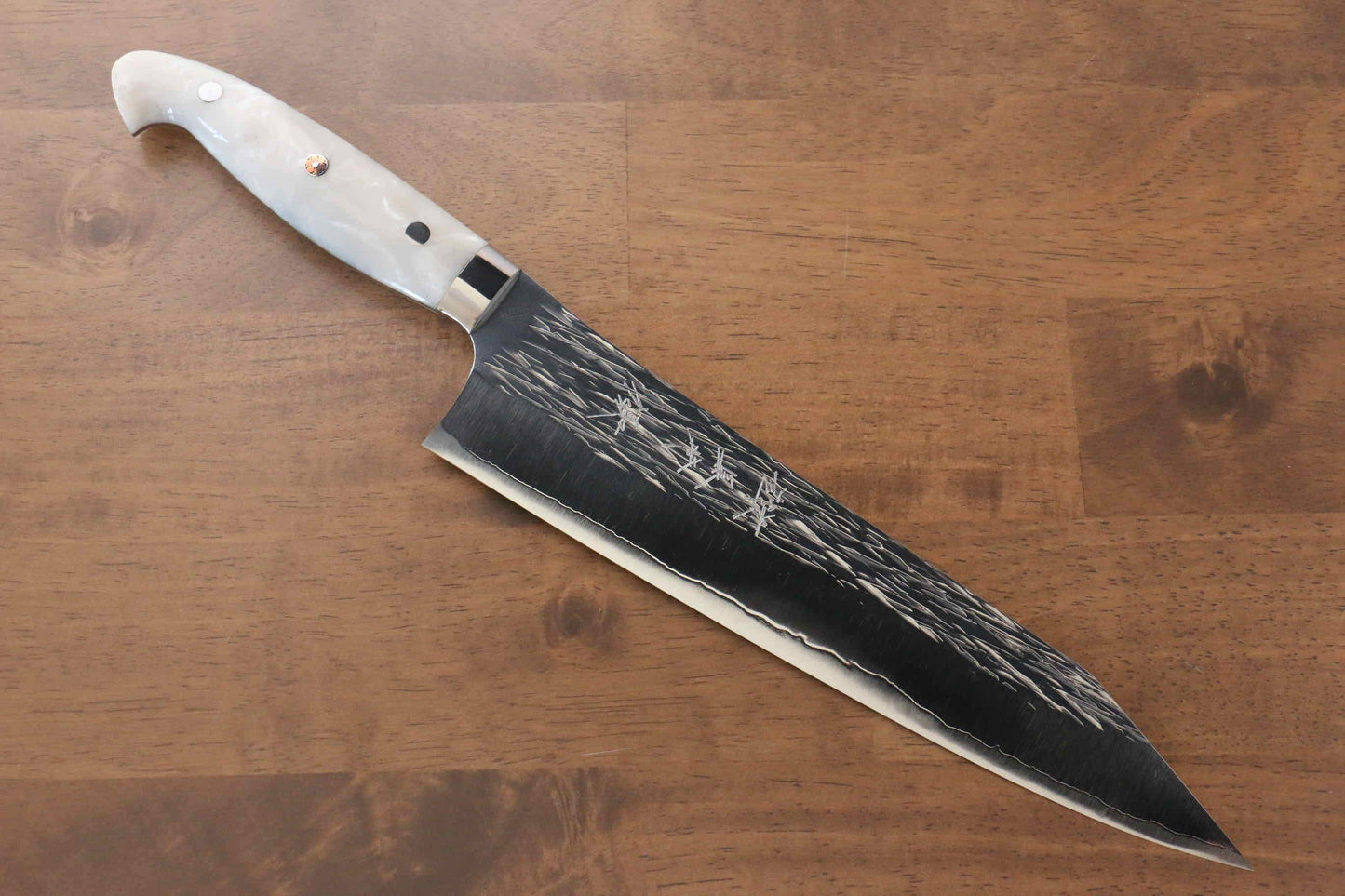 Yu Kurosaki Juhyo SPG2 Hammered Gyuto Japanese Knife 210mm Acrylic Handle - Japanny - Best Japanese Knife