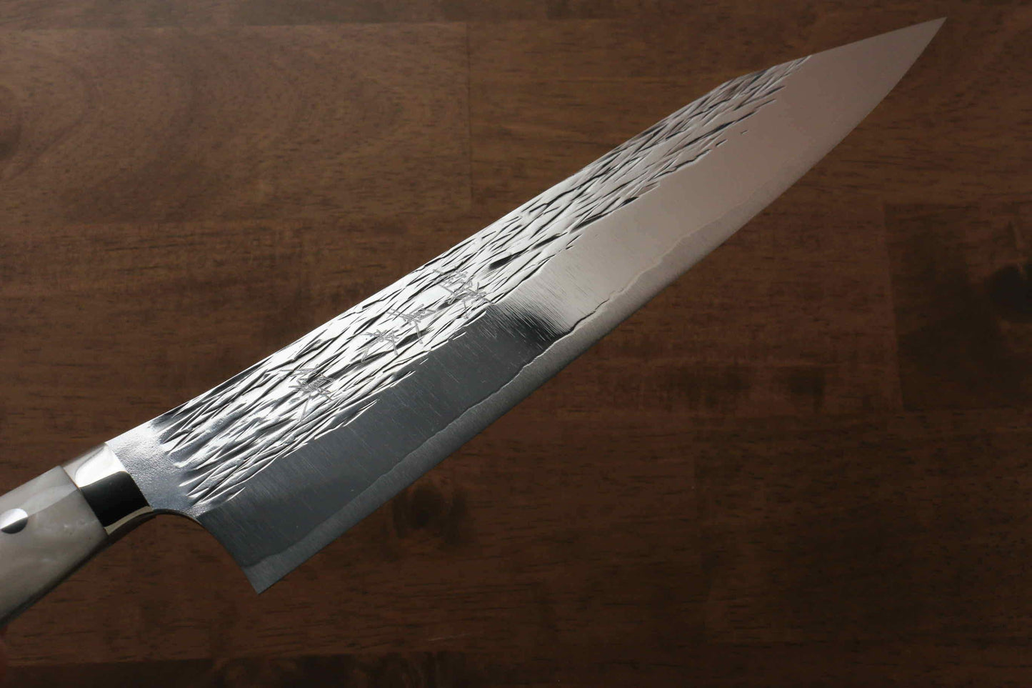 Yu Kurosaki Juhyo SPG2 Hammered Gyuto Japanese Knife 210mm Acrylic Handle - Japanny - Best Japanese Knife