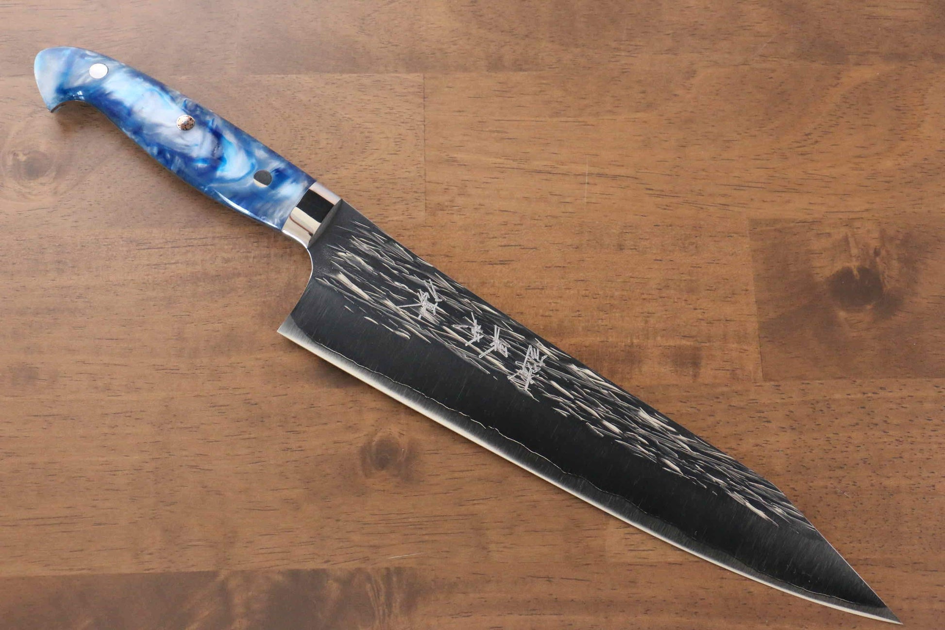 Yu Kurosaki Juhyo SPG2 Hammered Gyuto Japanese Knife 240mm Acrylic Handle - Japanny - Best Japanese Knife