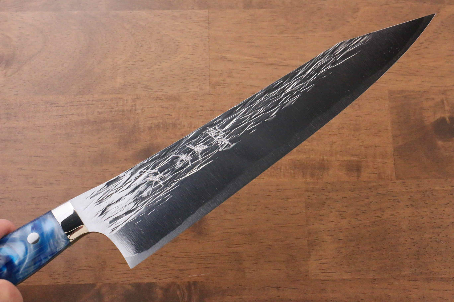 Yu Kurosaki Juhyo SPG2 Hammered Gyuto Japanese Knife 240mm Acrylic Handle - Japanny - Best Japanese Knife