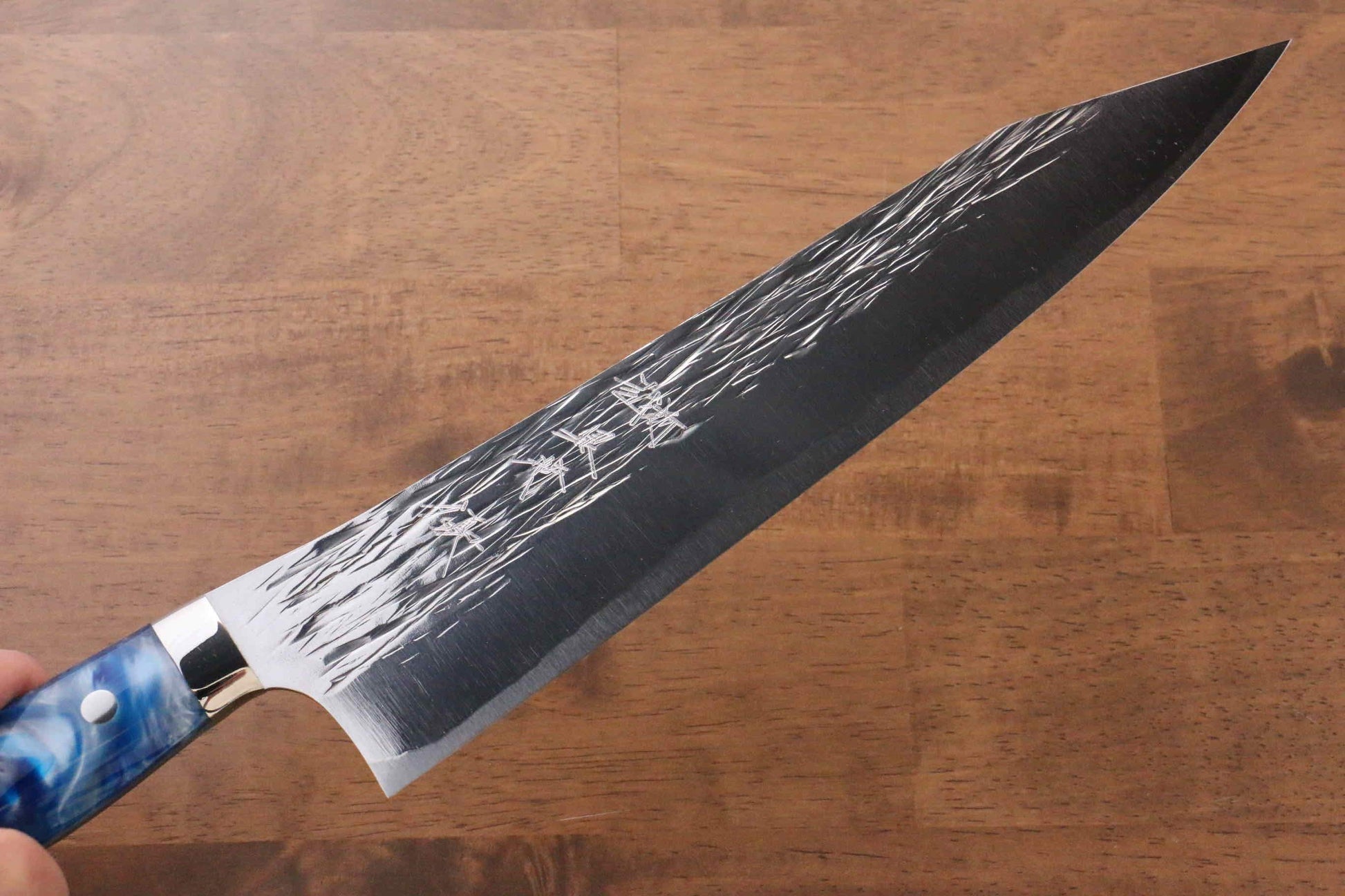 Yu Kurosaki Juhyo SPG2 Hammered Gyuto Japanese Knife 240mm Acrylic Handle - Japanny - Best Japanese Knife