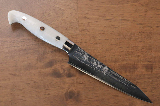 Yu Kurosaki Juhyo SPG2 Hammered Petty-Utility Japanese Knife 130mm Acrylic Handle - Japanny - Best Japanese Knife