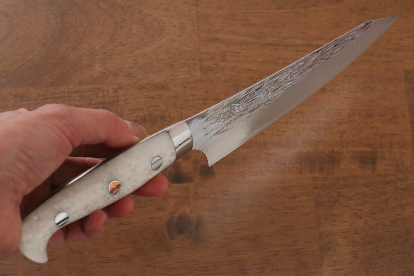 Yu Kurosaki Juhyo SPG2 Hammered Petty-Utility Japanese Knife 150mm Acrylic Handle - Japanny - Best Japanese Knife