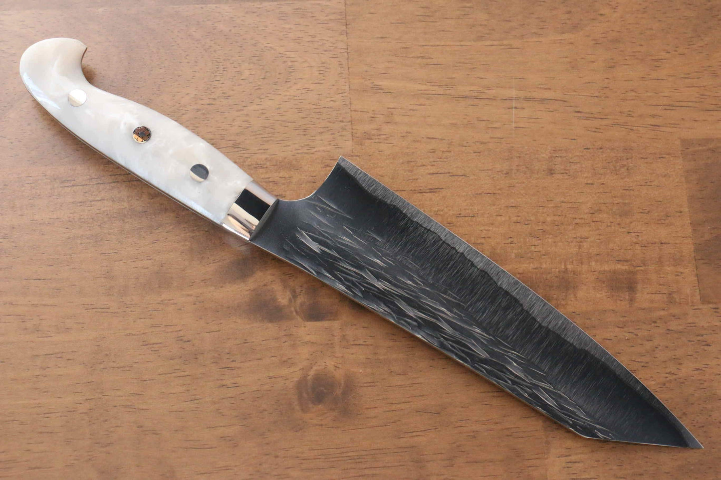 Yu Kurosaki Juhyo SPG2 Hammered Santoku Japanese Knife 165mm Acrylic Handle - Japanny - Best Japanese Knife