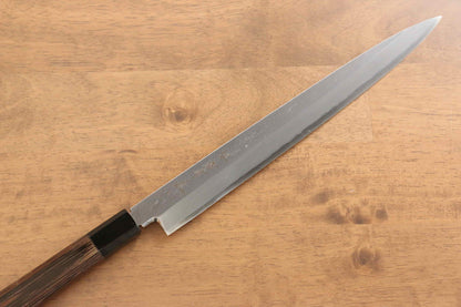 Sakai Takayuki Chef Series Silver Steel No.3 Yanagiba Japanese Knife Wenge with Double Water Buffalo Ring Handle - Japanny - Best Japanese Knife