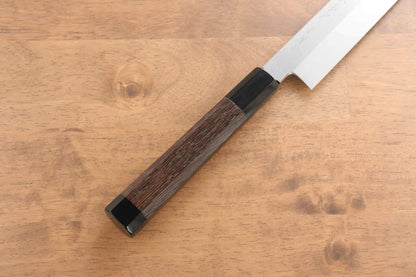 Sakai Takayuki Honyaki White Steel No.2 Yanagiba Japanese Knife Wenge with Double Water Buffalo Ring Handle with Sheath - Japanny - Best Japanese Knife