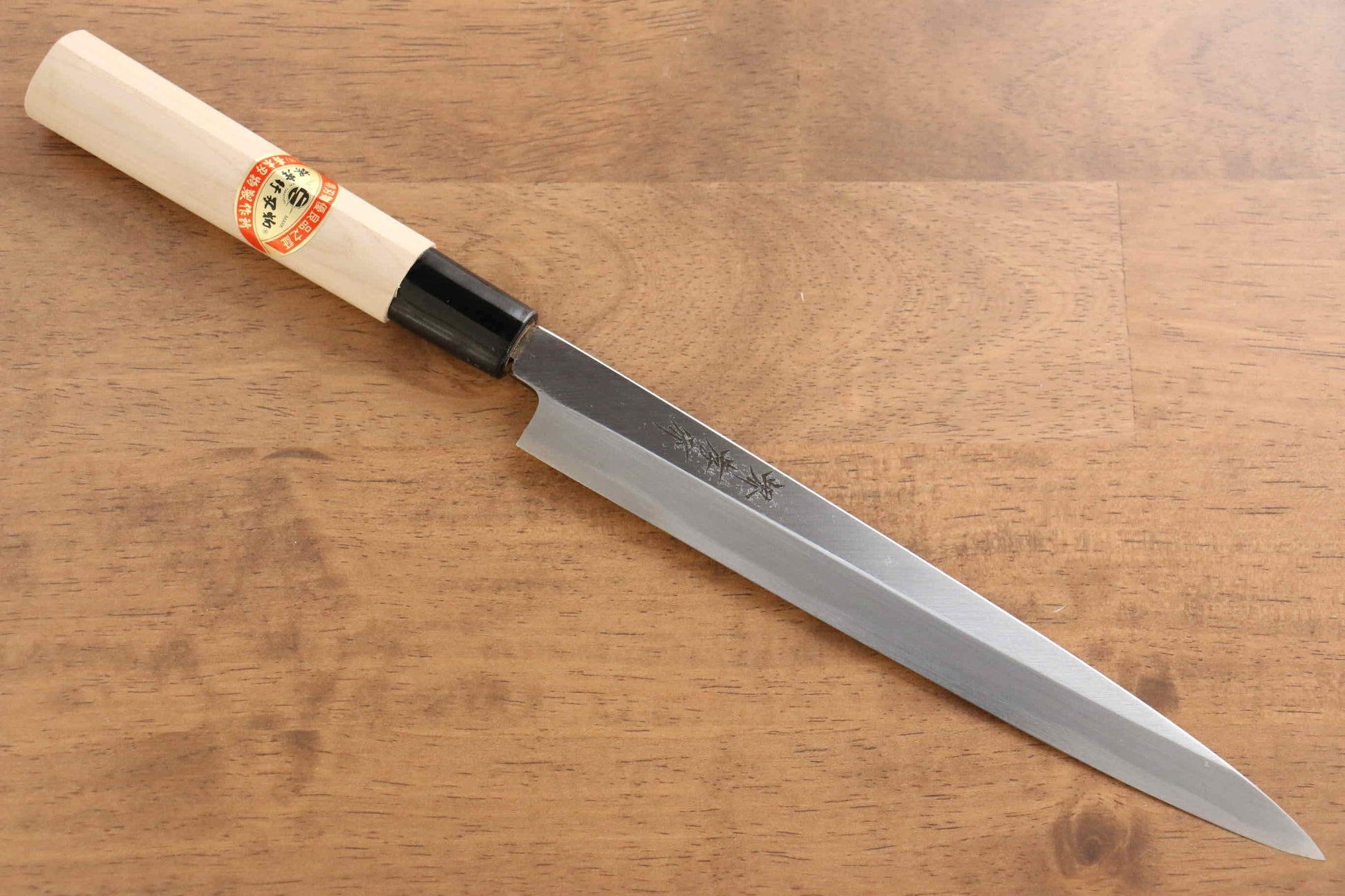 Sakai Takayuki Kasumitogi White Steel Fuguhiki Japanese Knife Magnolia Handle - Japanny - Best Japanese Knife