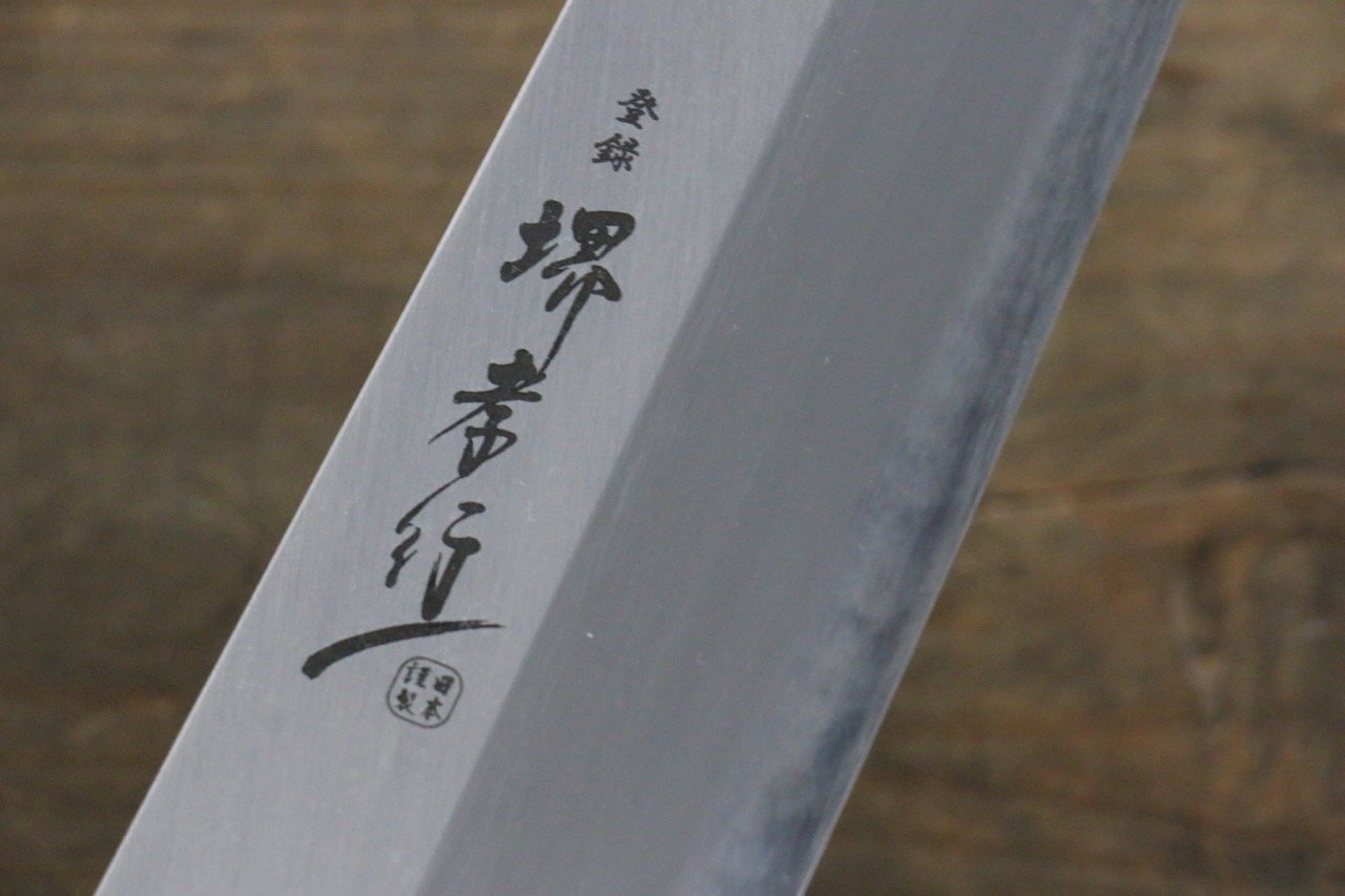 Sakai Takayuki Homura Blue Steel No.2 Kengata Gyuto Japanese Chef Knife 225mm with saya - Japanny - Best Japanese Knife