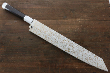 Sakai Takayuki Sakai Takayuki Shinuchi Water Quenching Honyaki White Steel No.2  Mirrored Finish Kiritsuke Yanagiba Japanese Knife 300mm with Saya - Japanny - Best Japanese Knife