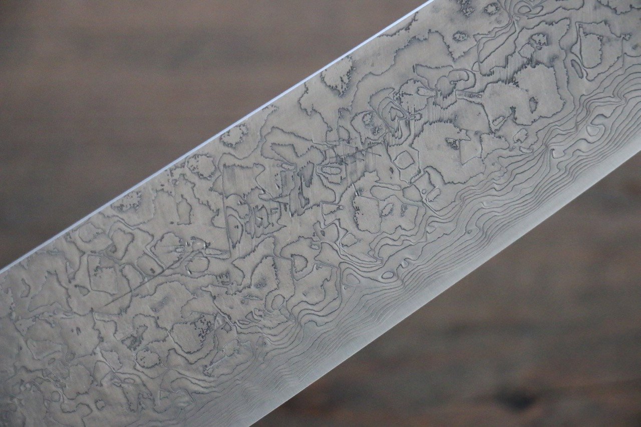 Saji R2/SG2 Diamond Finish Damascus Gyuto Japanese Chef Knife 240mm with Bone Handle - Japanny - Best Japanese Knife