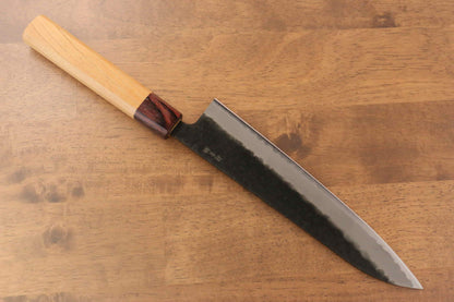 Sakai Takayuki Blue Super Hammered Black Finished Gyuto Japanese Knife 210mm - Japanny - Best Japanese Knife