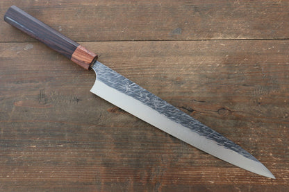 Yu Kurosaki Raijin Cobalt Special Steel Hammered Sujihiki Japanese Knife 270mm - Japanny - Best Japanese Knife