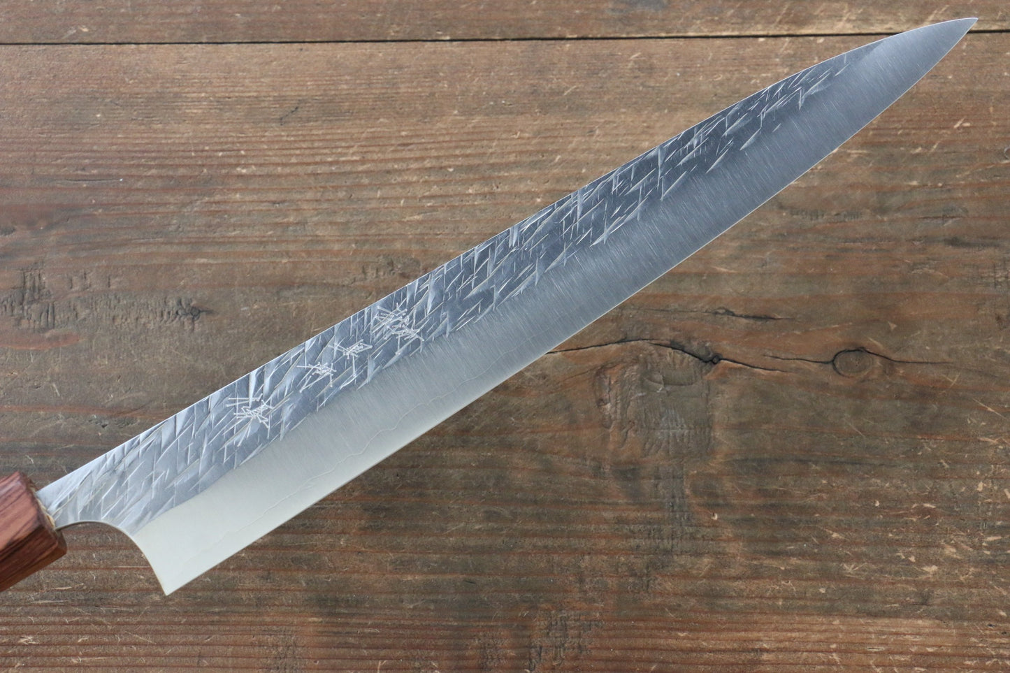 Yu Kurosaki Raijin Cobalt Special Steel Hammered Sujihiki Japanese Knife 270mm - Japanny - Best Japanese Knife