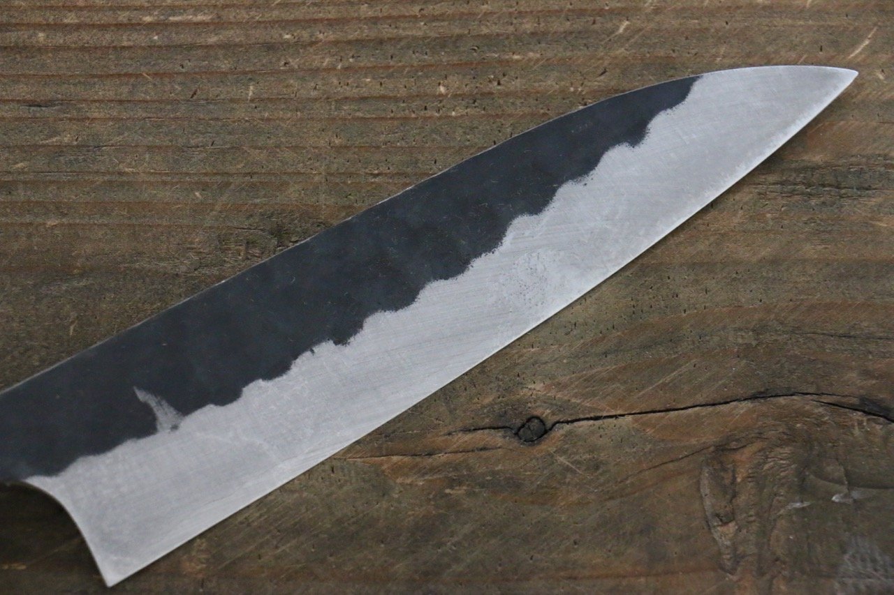 Katsushige Anryu 3 Layer Cladding Blue Super Core Hammerd Japanese Chef's Petty-Utility Knife 130mm - Japanny - Best Japanese Knife