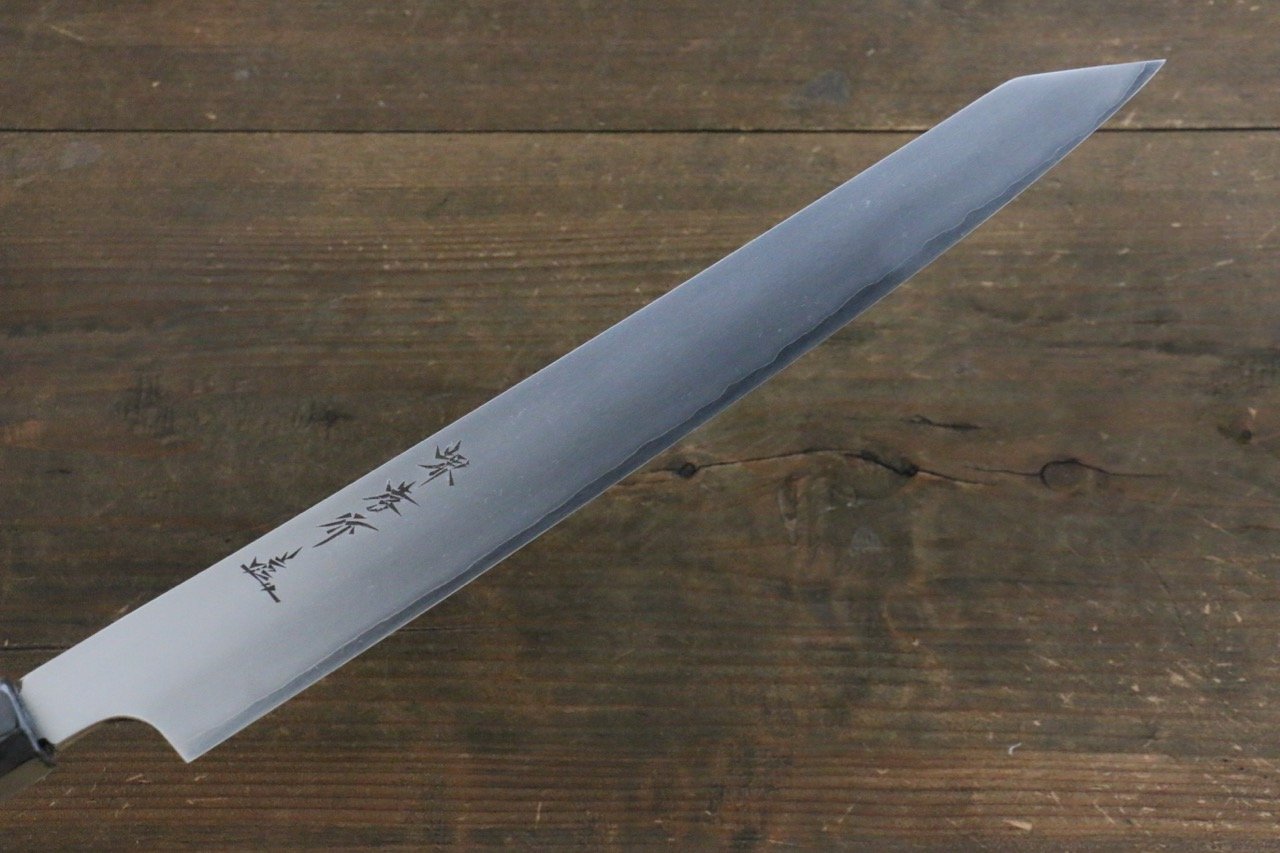 Sakai Takayuki Hien Silver Steel No.3 Japanese Chef's Kengata Yanagiba Knife - Japanny - Best Japanese Knife