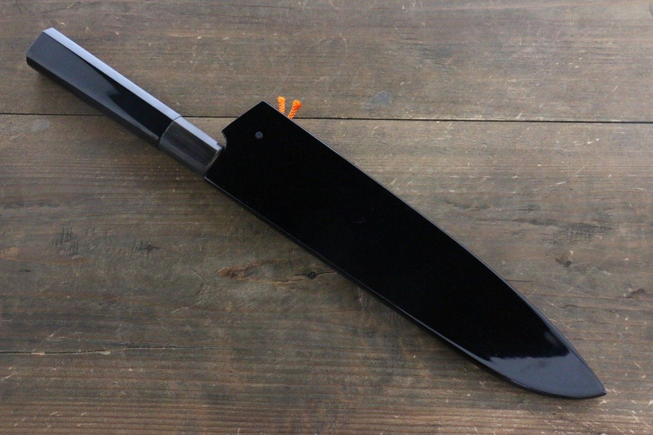 Yu Kurosaki Shizuku R2/SG2 Hammered Gyuto Japanese Chef Knife 210mm with Chinkin saya - Japanny - Best Japanese Knife