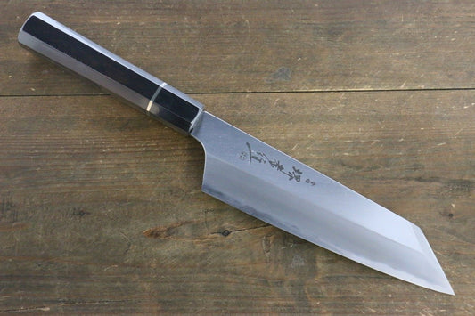 Sakai Takayuki Homura Blue Steel No.2  Kengata Santoku Japanese Chef Knife 195mm with saya - Japanny - Best Japanese Knife