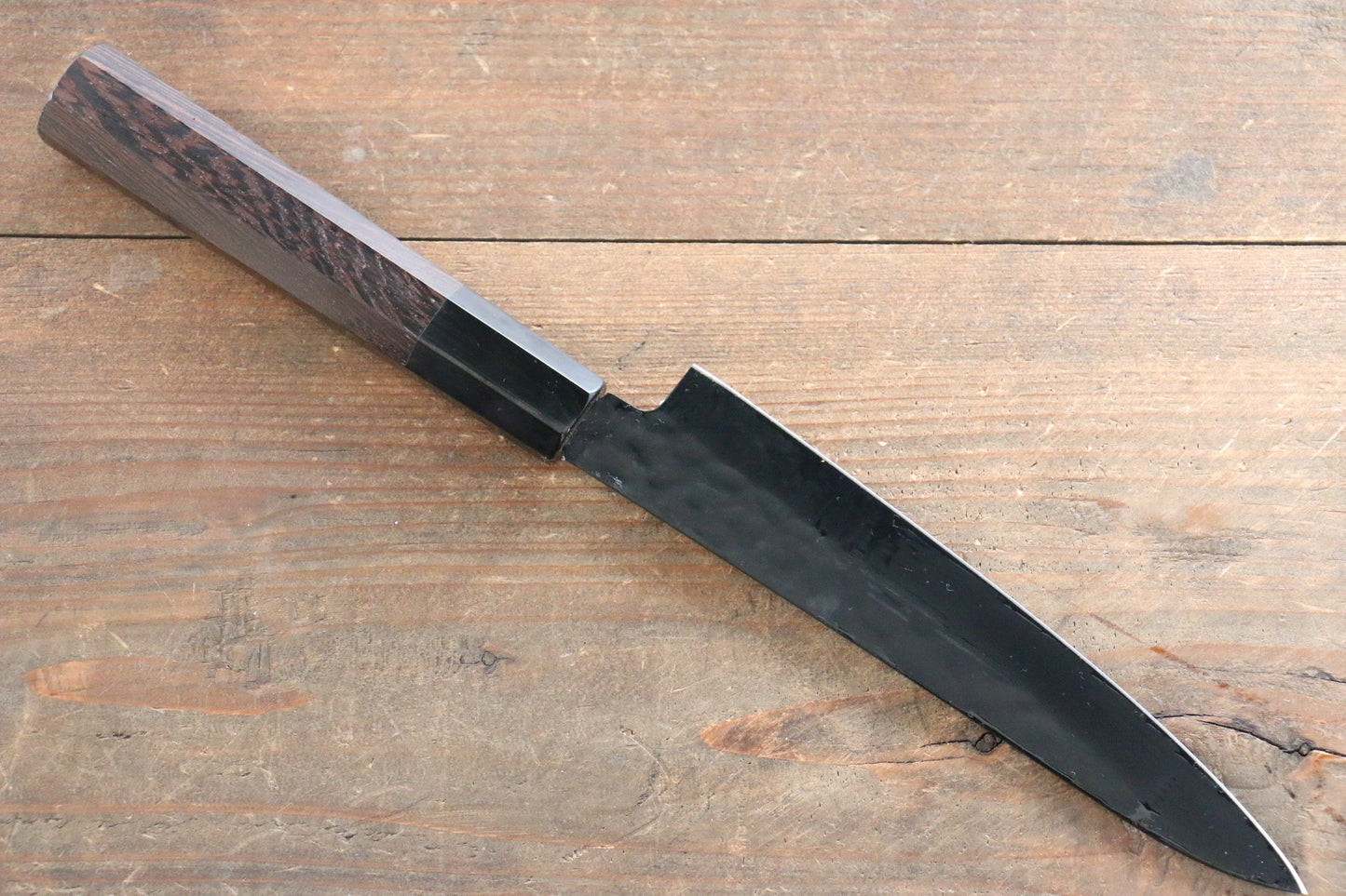 Sakai Takayuki  Kurokage VG10 Hammered Teflon Coating Petty-Utility Japanese Knife 150mm with Wenge Handle - Japanny - Best Japanese Knife