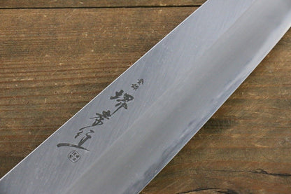 Sakai Takayuki Homura Blue Steel No.2  Kengata Santoku Japanese Chef Knife 195mm with saya - Japanny - Best Japanese Knife