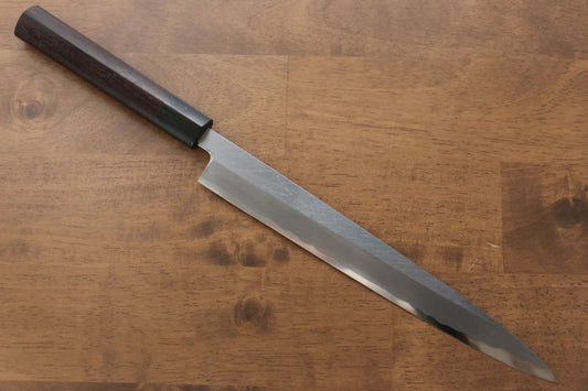 Jikko White Steel No.2 Yanagiba Japanese Knife 240mm Shitan Handle - Japanny - Best Japanese Knife